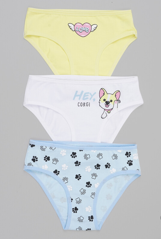 Трусы дев (упак-3 шт) (АРТ. GC5601)