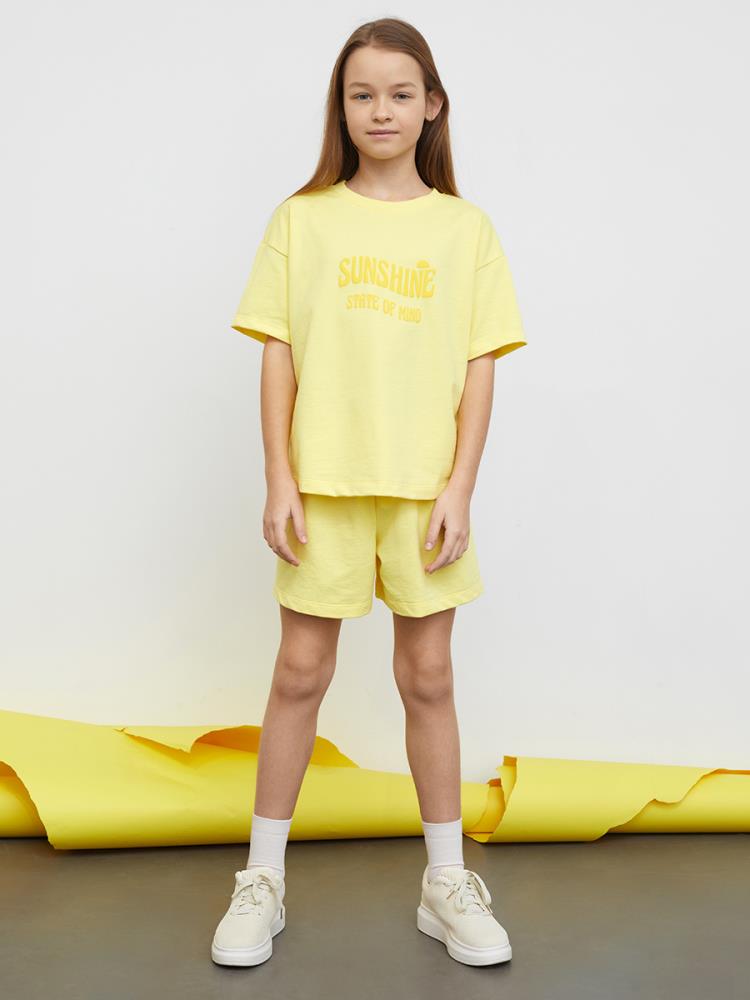 Комплект дев (футболка,шорты) (АРТ. 197728)