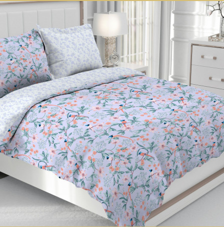 КПБ 2-х сп евро БЕЗ ШВА бязь (АРТ. БЗД-412)