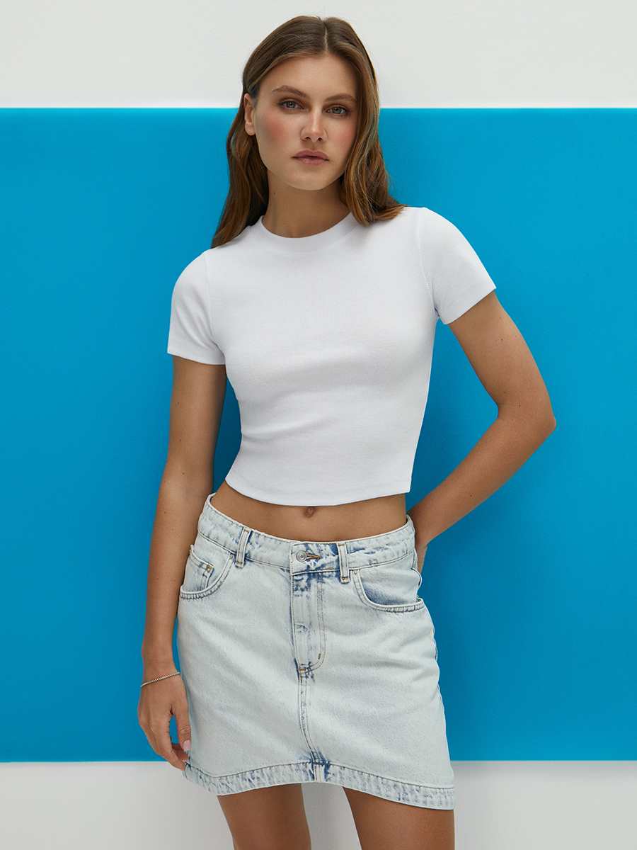 Футболка жен укороченная Mi 1421С Fresh (АРТ. Mi 1421С)