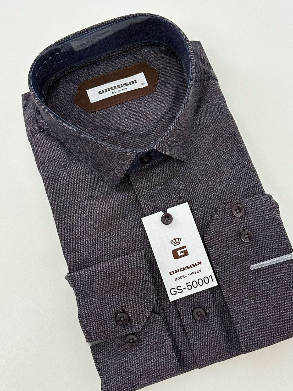 Рубашка муж Slim Fit  NON IRON (АРТ. GS-50001)