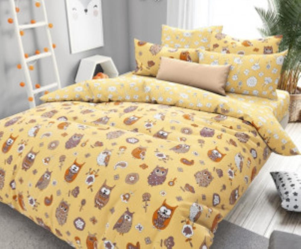 КПБ 1,5 сп поплин (дет) (АРТ. П-160 желтый Д)