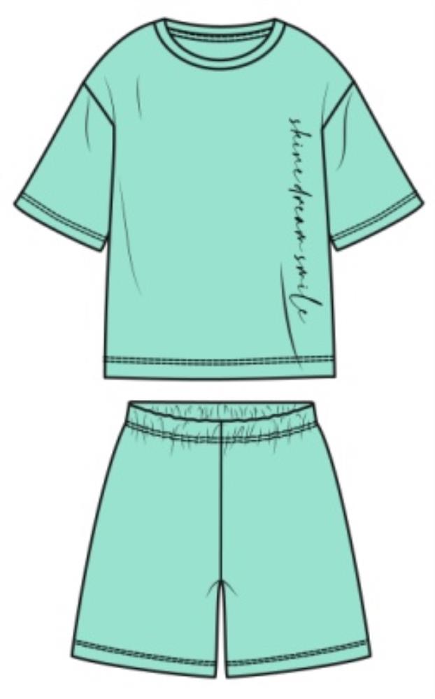 Комплект жен (футболка, шорты) (АРТ. CWXW 50030)