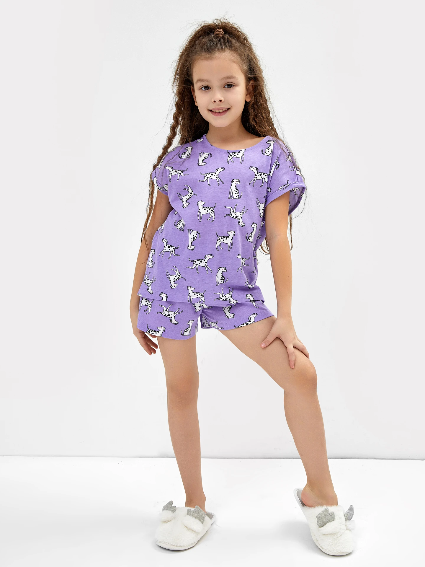 Комплект дев(футболка, шорты) (АРТ. 567737)