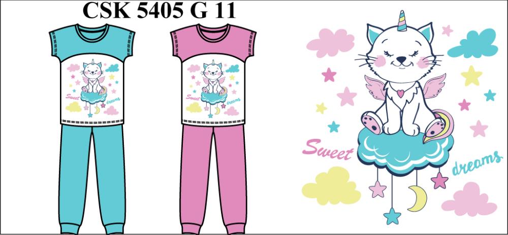 Комплект дев (футболка, брюки) (АРТ. CSK 5405)