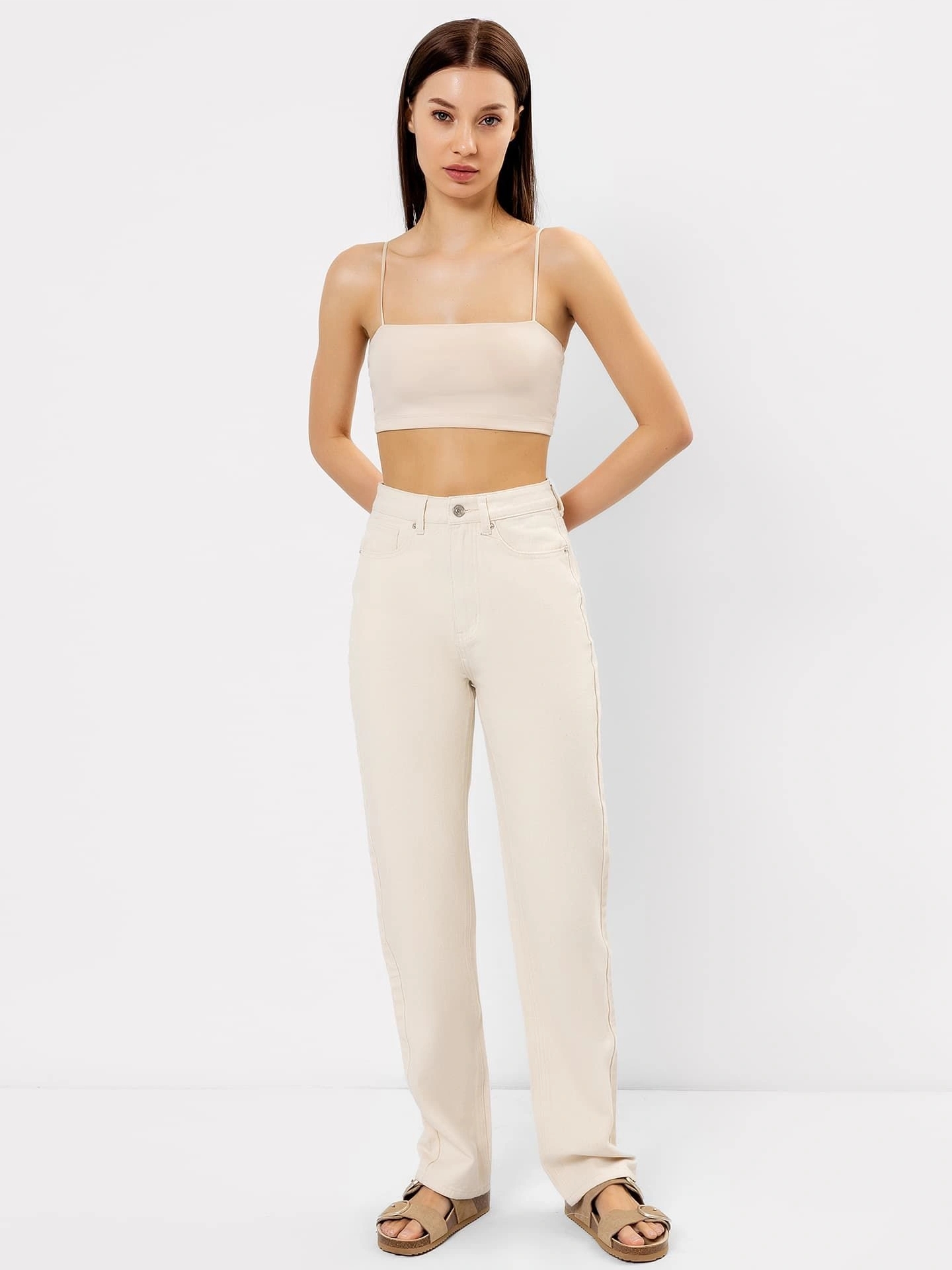 Брюки джинсовые жен (АРТ. 2023-DTW1602-1)