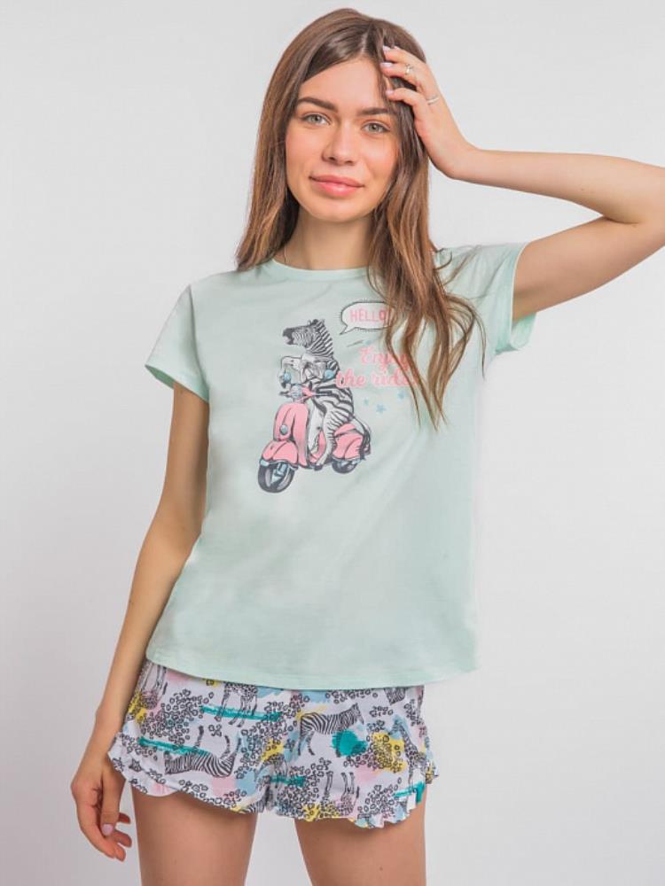 Комплект жен (футболка+шорты) (АРТ. 592304)