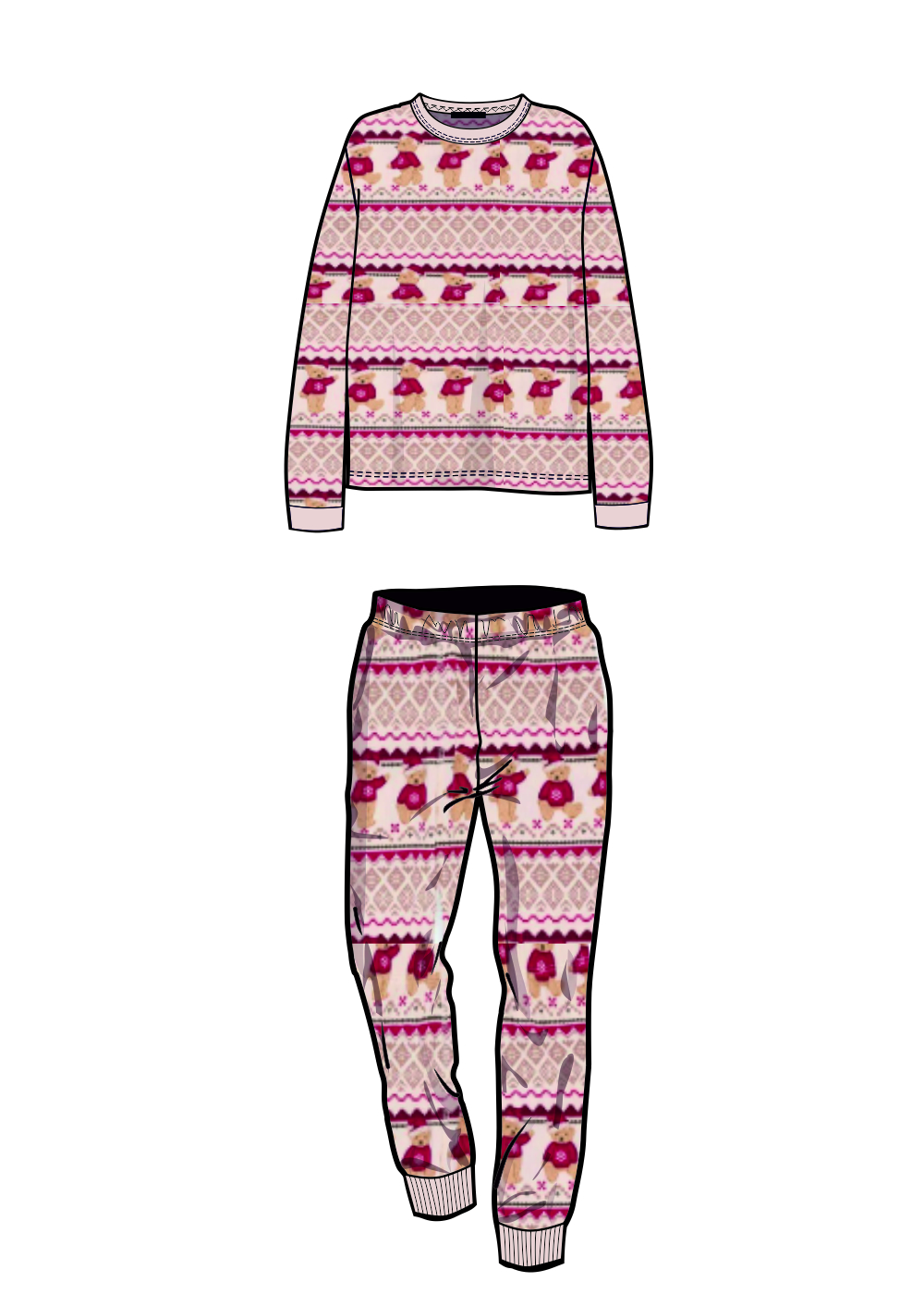 Пижама дев Clever (АРТ. 769595/24влн)