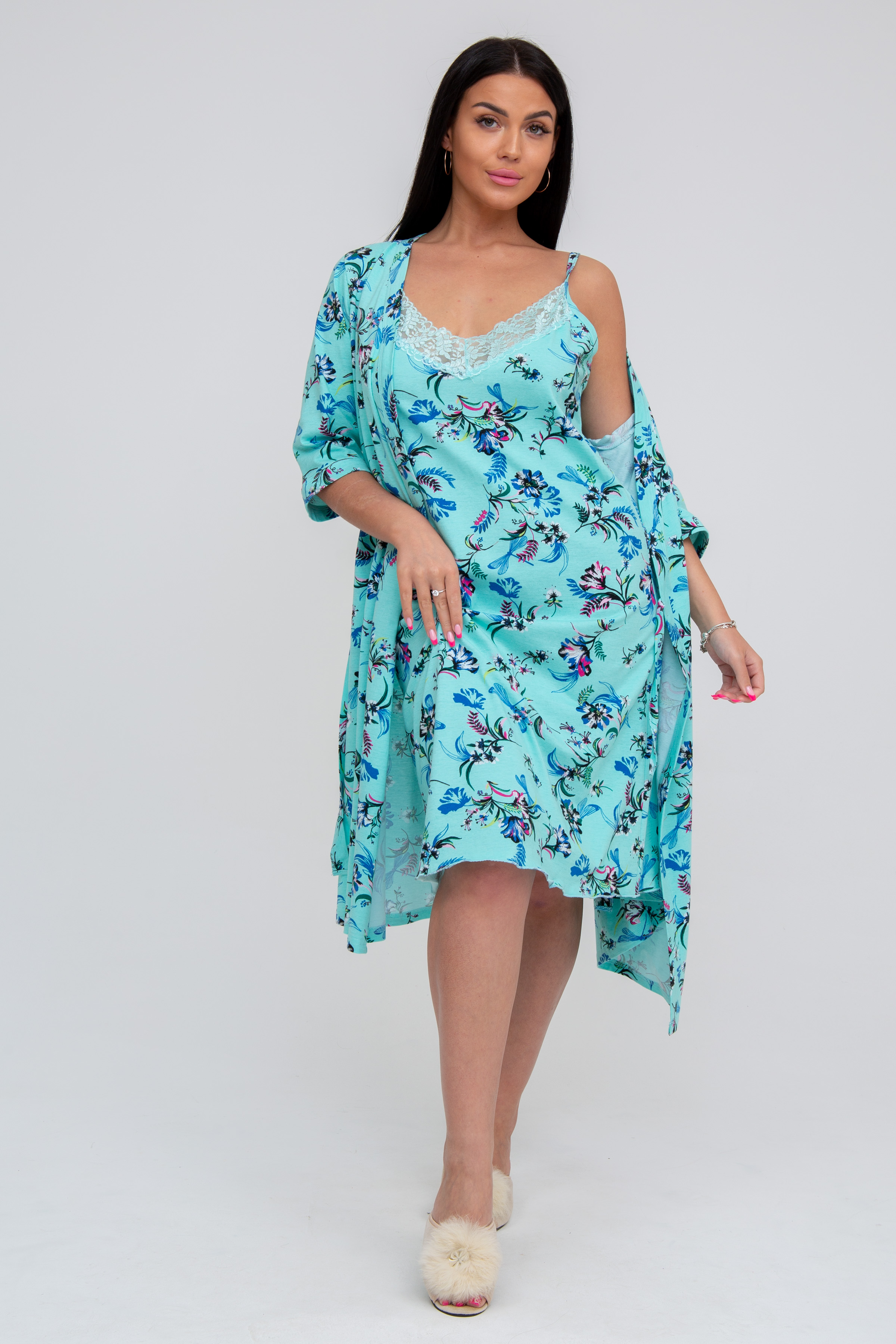 Комплект (халат + н/с)  жен (АРТ. 1173)