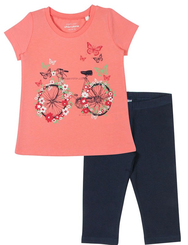 Комплект дев (футболка, шорты) (АРТ. CAK 9817)