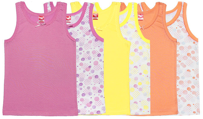 Комплект маек для девочки (2 шт.) (АРТ. CAK 8104)