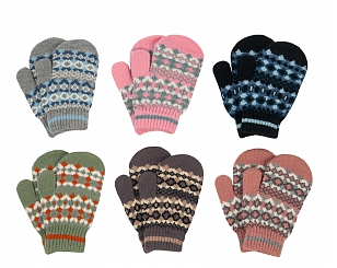 Варежки дет трикотажные (АРТ. M529-M)