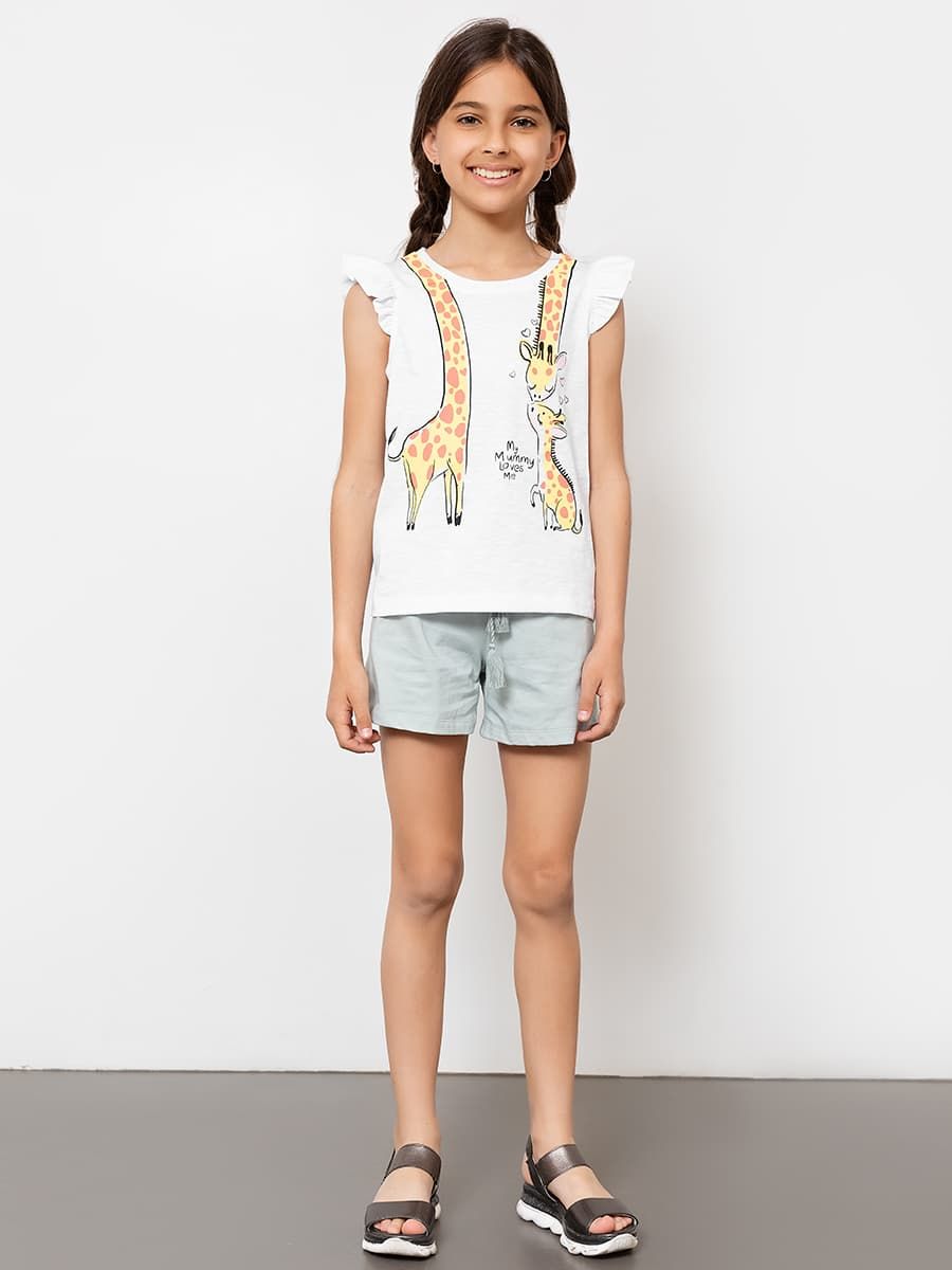 Комплект дев (футболка, шорты) (АРТ. 197720)