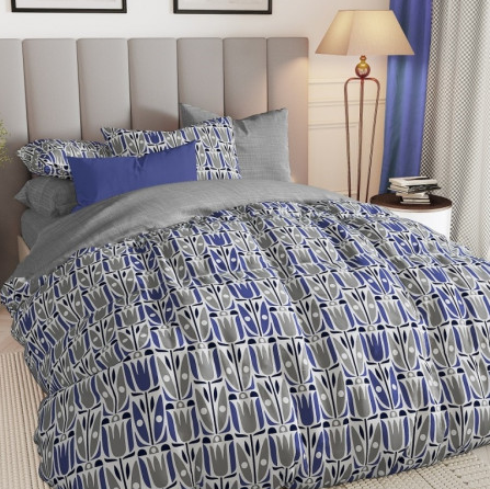 КПБ 1,5-х сп поплин  (АРТ. П-1699 синий)