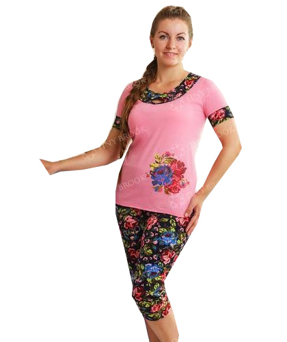 Комплект жен (футболка+леггинсы) (АРТ. 8337)