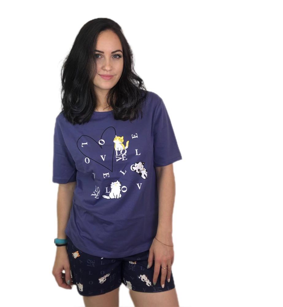 Комплект жен (футболка+шорты) (АРТ. 82749)