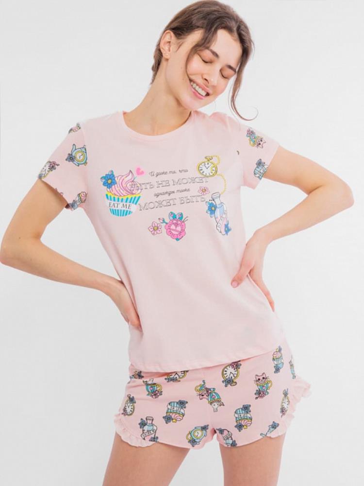 Комплект жен (футболка+шорты) (АРТ. 592304)