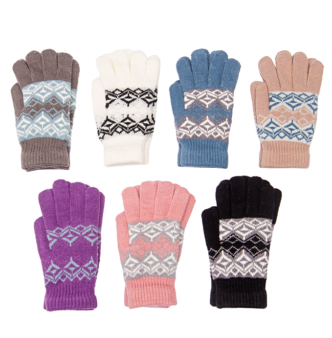 Перчатки жен трикотажные (АРТ. S591-L)