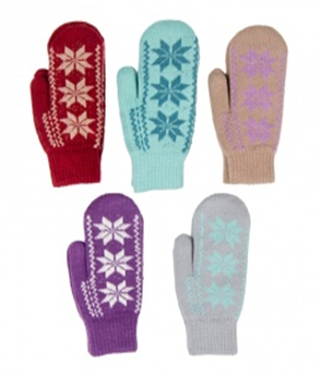 Варежки жен трикотажные (АРТ. M1931-L)