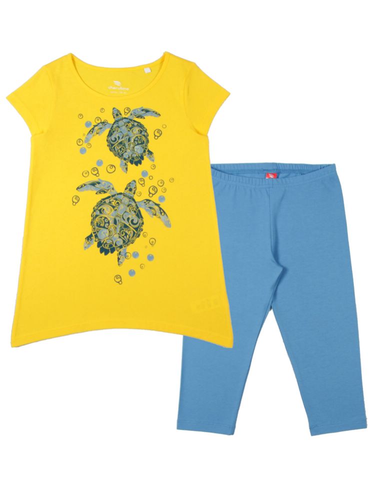 Комплект дев (платье типа "туника", бриджи) (АРТ. CSJ 9843)