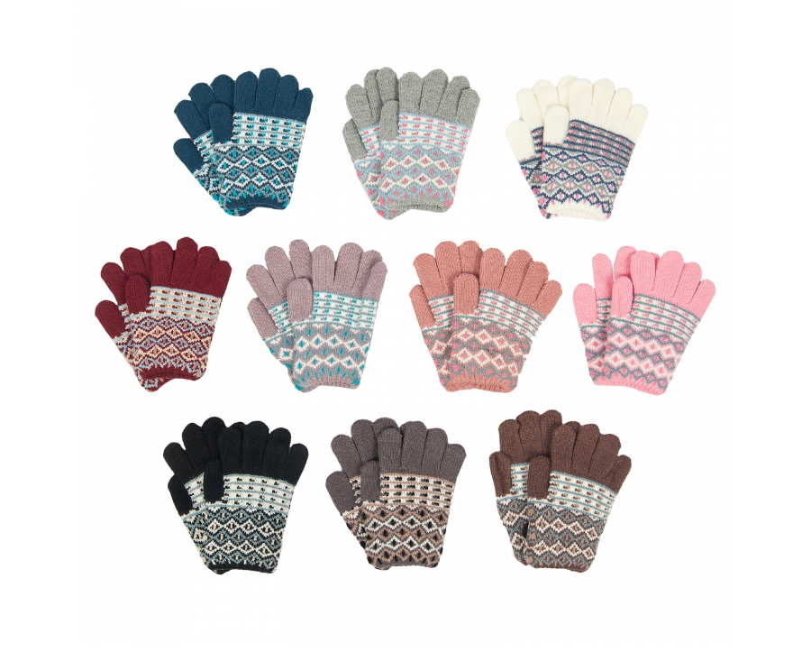 Перчатки дет трикотажные (АРТ. S532-M)