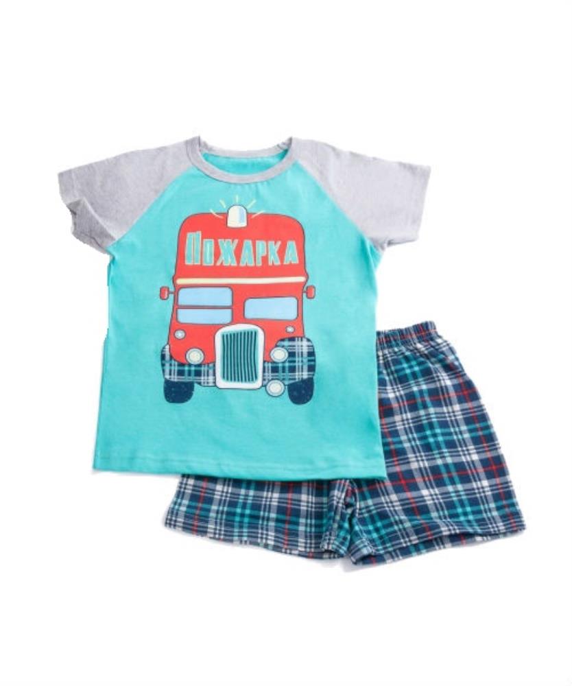 Пижама для мальчика (фуфайка,шорты)(847-0) (АРТ. 563306)