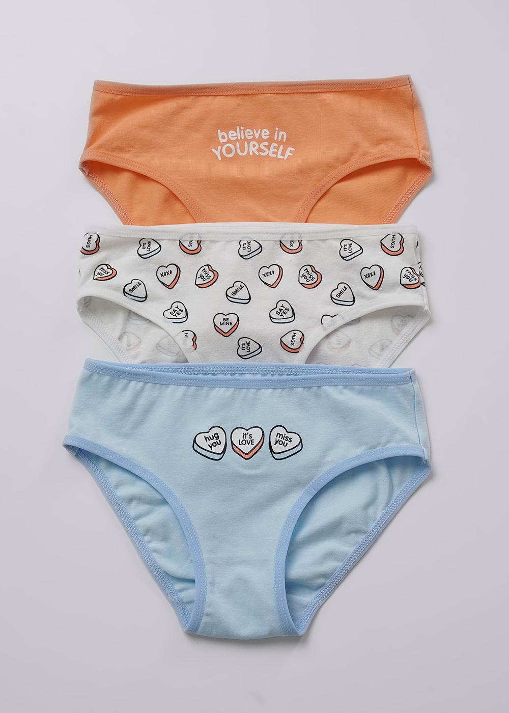 Трусы дев (упак-3 шт) (АРТ. GC5642)