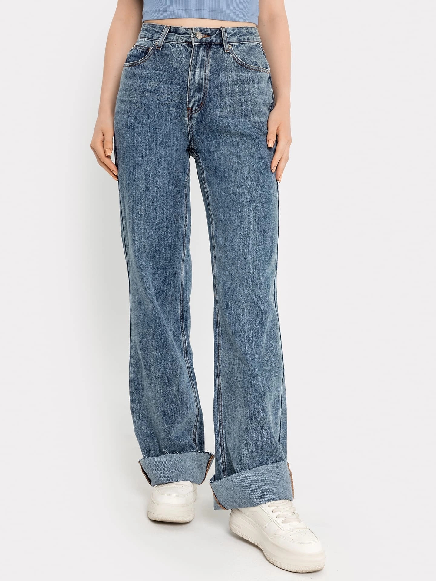 Брюки джинсовые жен (АРТ. 2023-DTW1301-3)