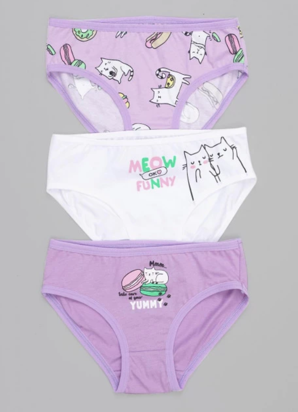 Трусы дев (упак-3 шт) (АРТ. GC5599)