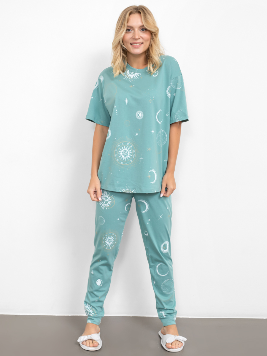 Комплект жен (футболка+брюки) (АРТ. 592440)