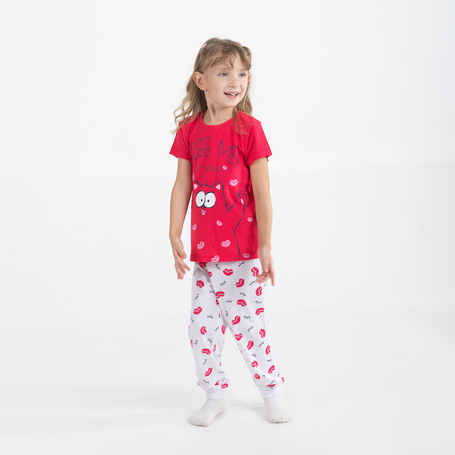 Комплект дев  (футболка, брюки) (АРТ. CSKG 50035)