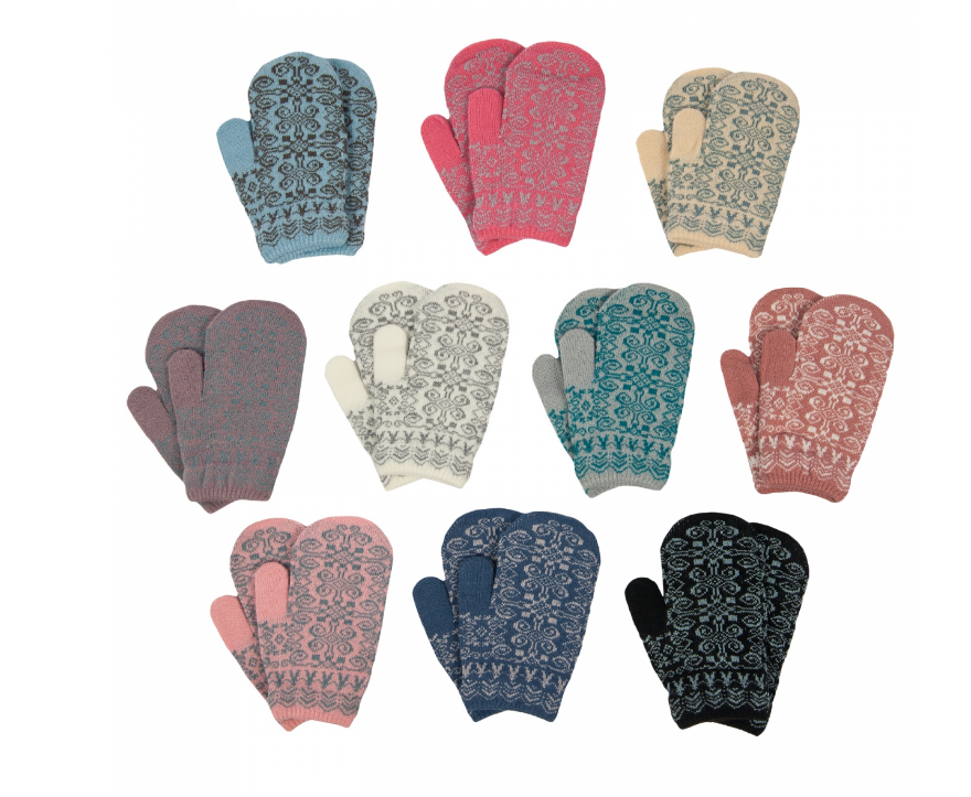 Варежки дет трикотажные (АРТ. M528-M)