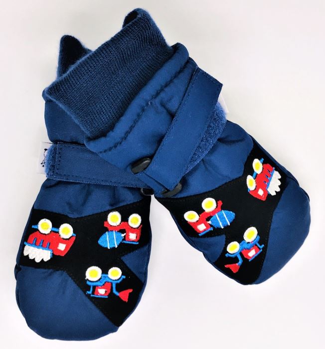 Варежки дет Транспортна липучке (АРТ. 17-345)