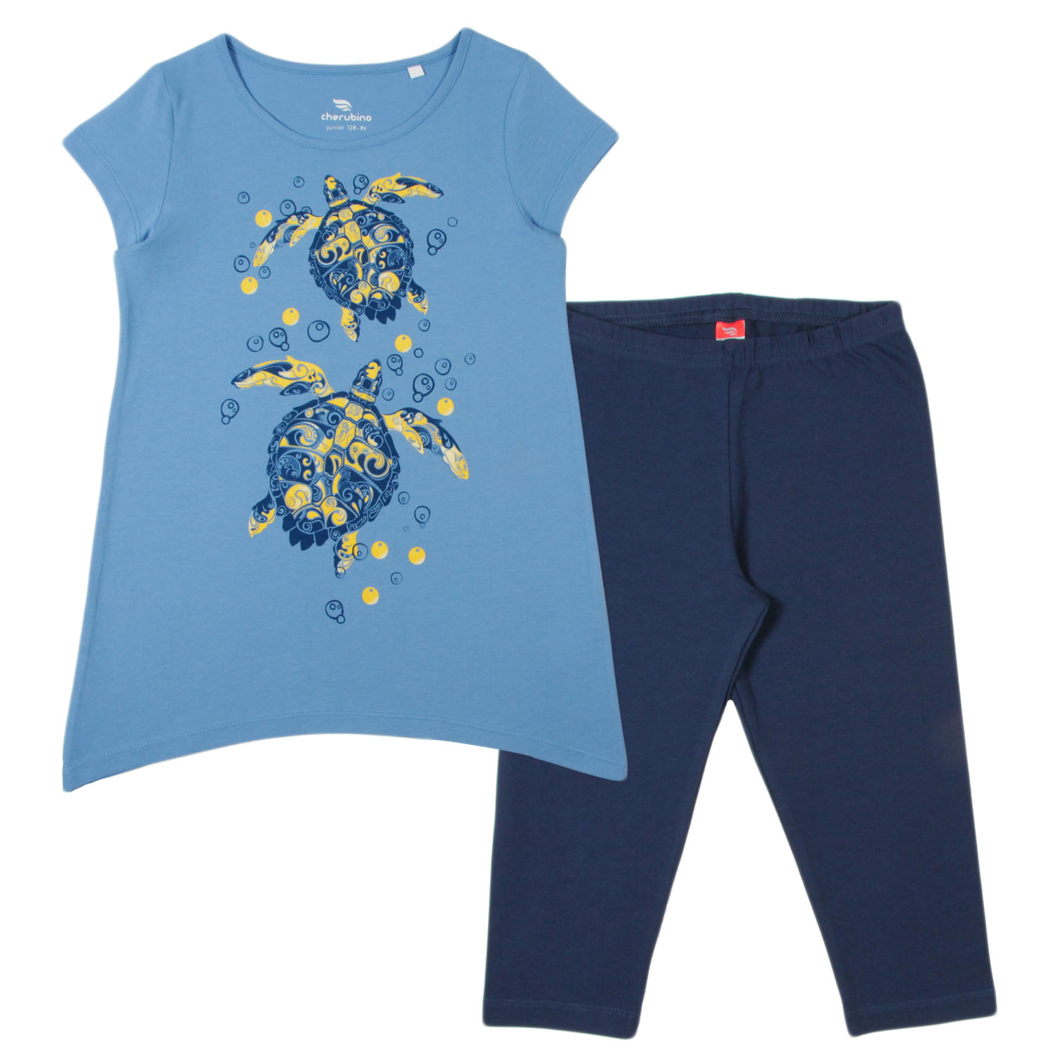 Комплект дев (платье типа "туника", бриджи) (АРТ. CSJ 9843)