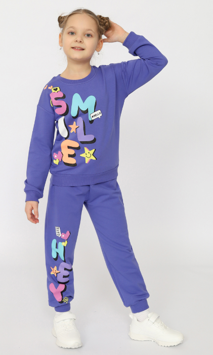 Комплект дев (джемпер, брюки) (АРТ. CSKG 90238)