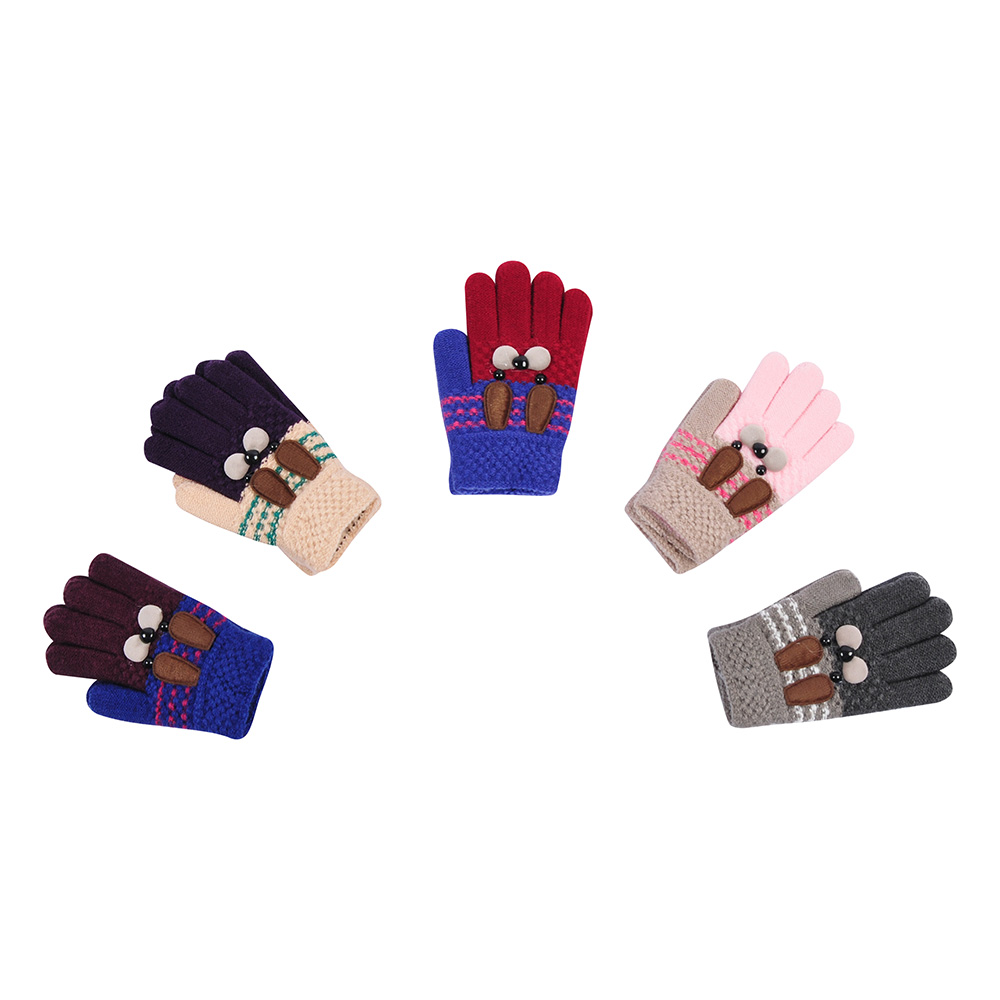 Перчатки дет трикотажные (АРТ. S207-M)