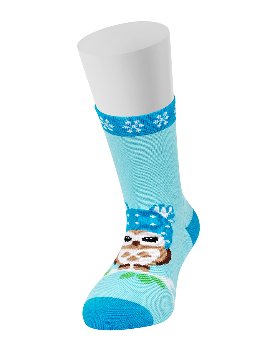 Носки детkids Calzino 21P64 плюш по стопе (совы) (АРТ. Calzino 21P64)