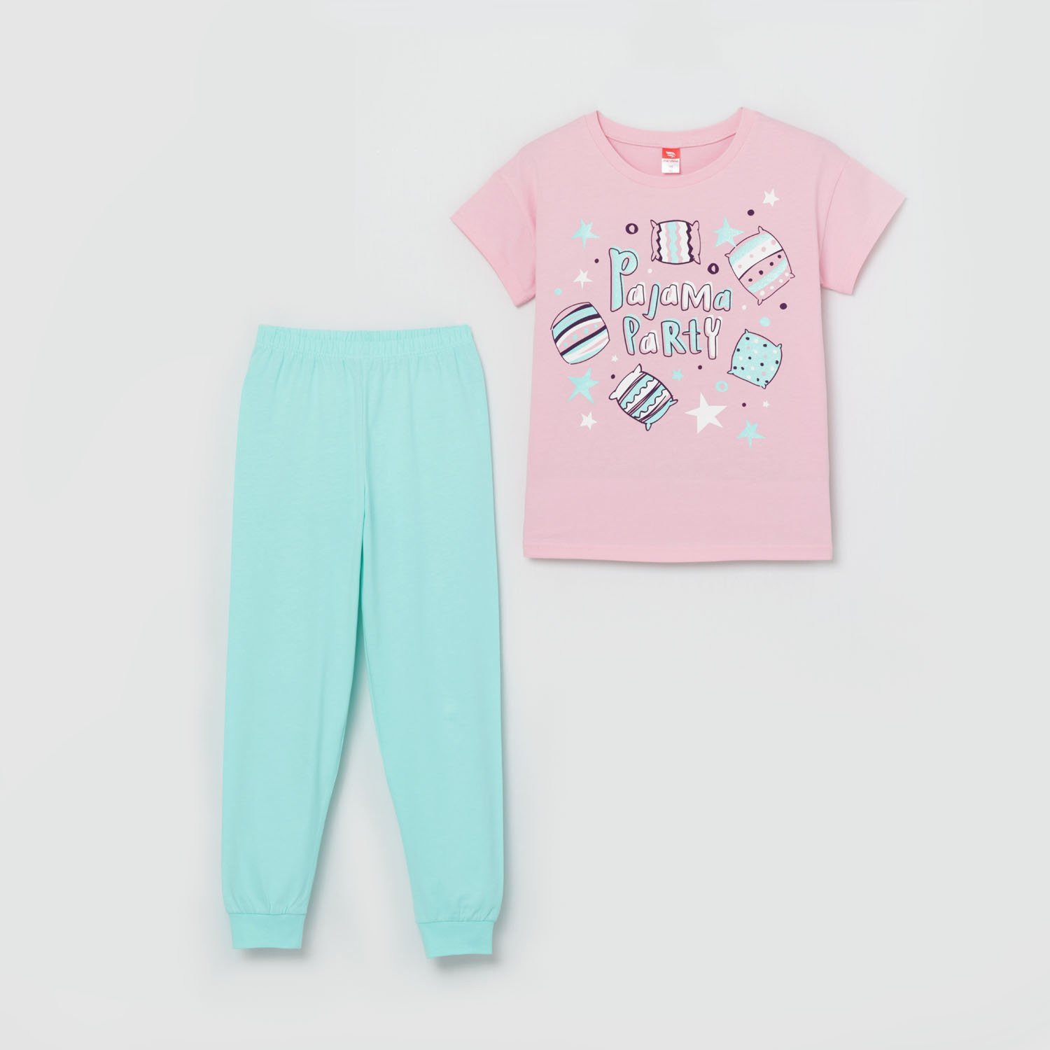 Комплект дев (футболка, брюки) (АРТ. CSJG 50015)