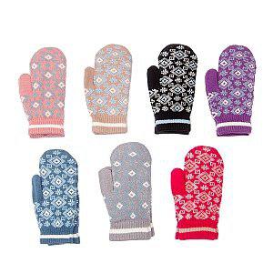 Варежки жен трикотажные (АРТ. M589-L)