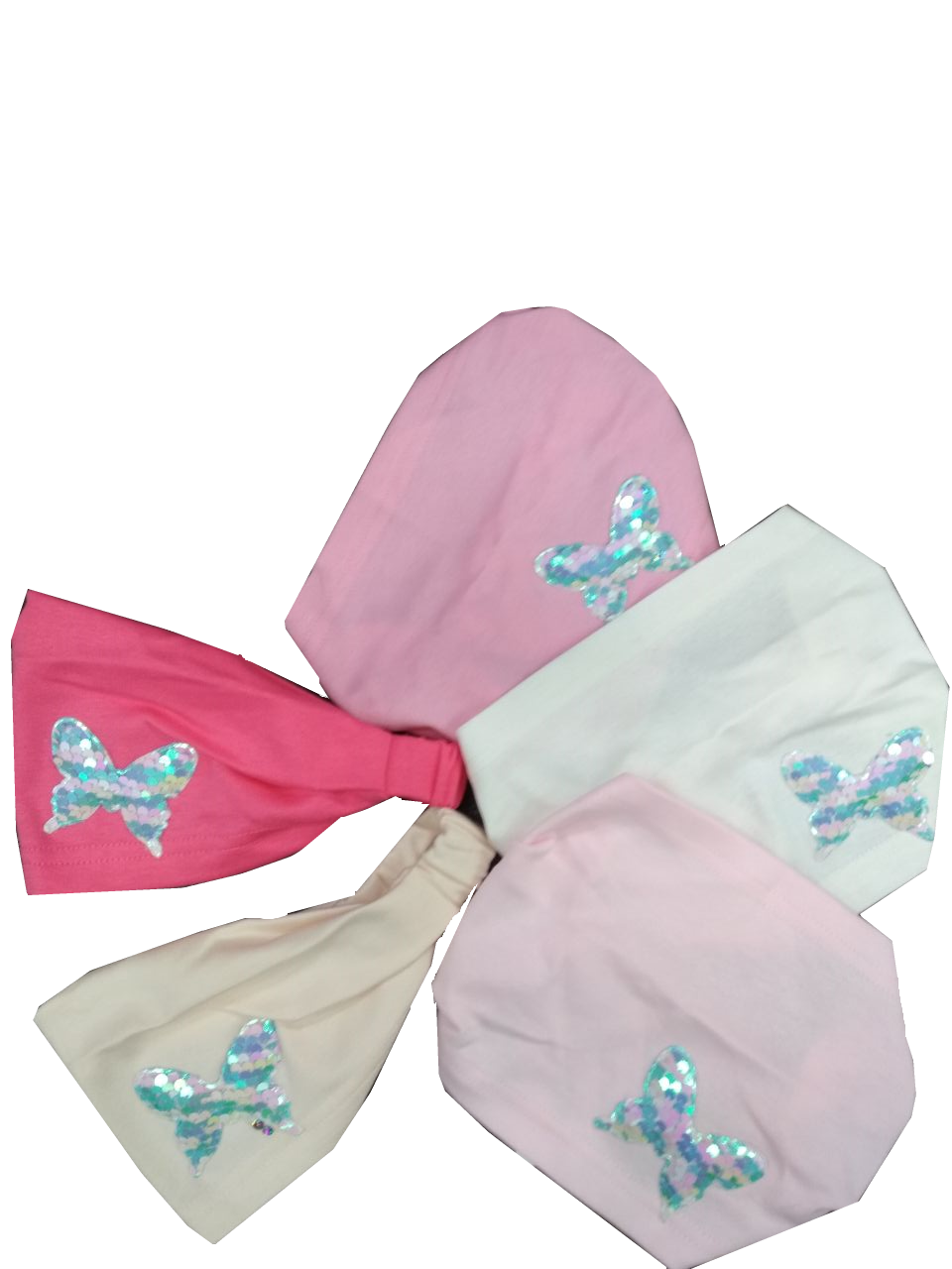 Повязка на резинке Бабочка-паетка (АРТ. 22-325ТП)