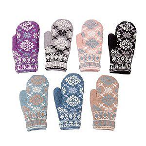 Варежки жен трикотажные (АРТ. M590-L)