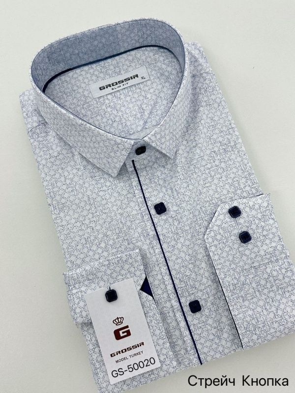 Рубашка муж Slim Fit (АРТ. GS-50020)