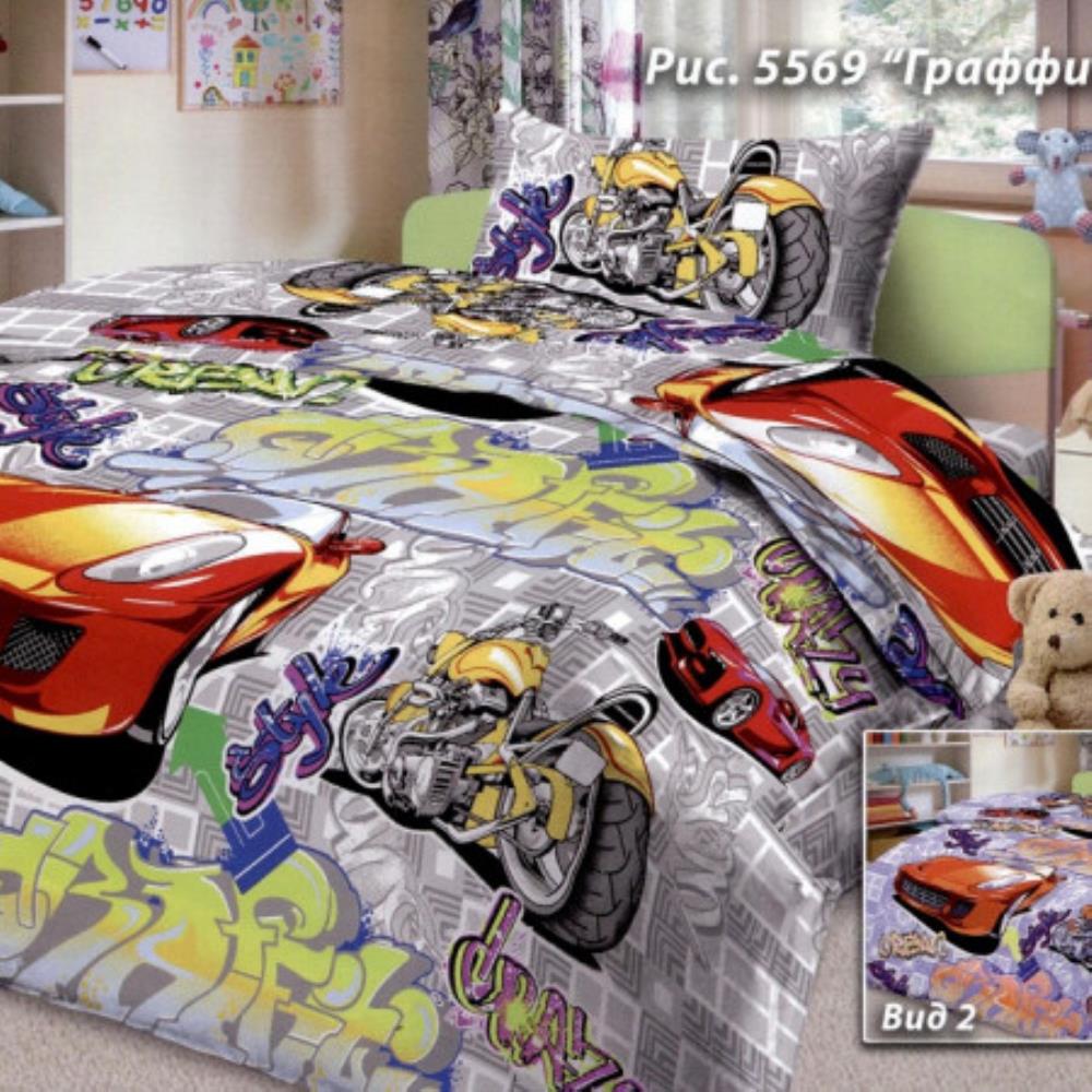 КПБ 1,5 сп бязь (АРТ. БГ-049(д)/вид 1 серый)