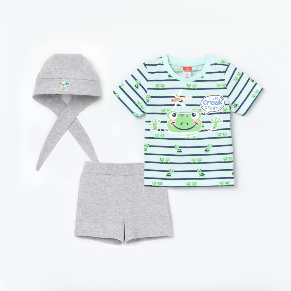 Комплект яс (футболка, шорты, шапочка) Cherubino (АРТ. CSNB 90027)