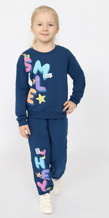 Комплект дев (джемпер, брюки) (АРТ. CSKG 90238)