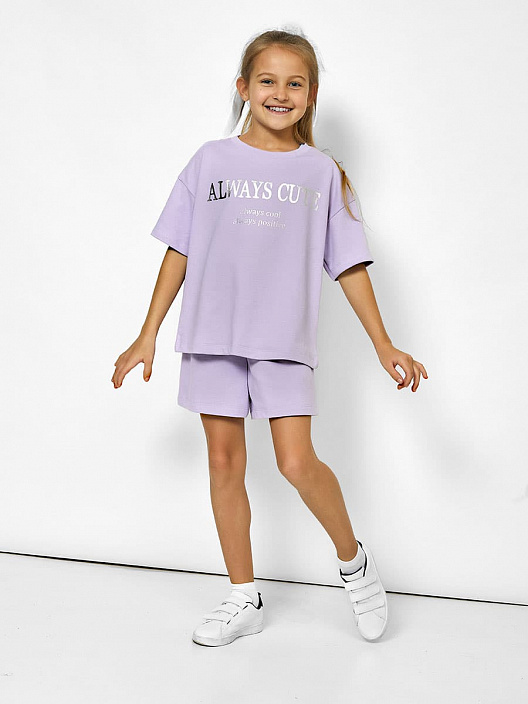 Комплект дев (футболка,шорты) (АРТ. 197728)
