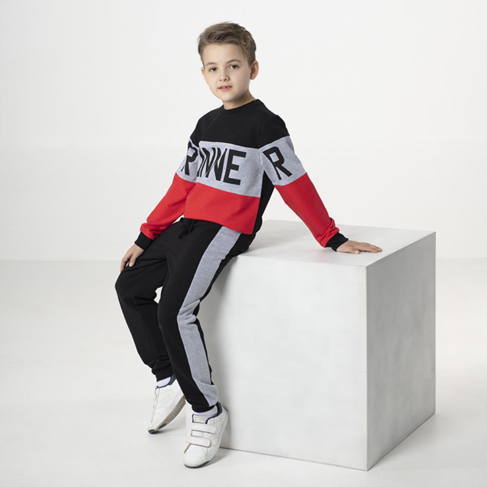 Костюм мал (джемпер модель "свитшот", брюки) (АРТ. CWJB 90033)