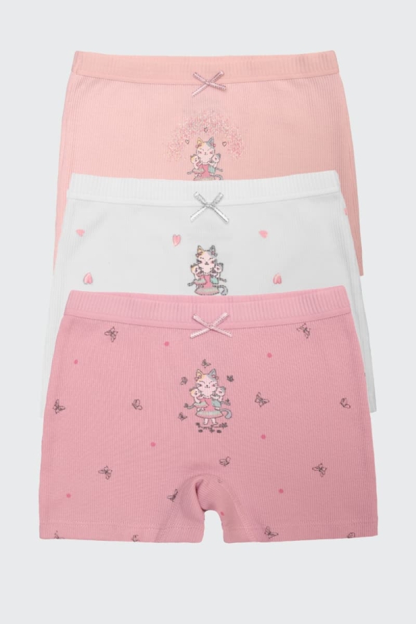 Набор трусов - шортиков дев (уп-ка 3 шт)  (АРТ. 1061)