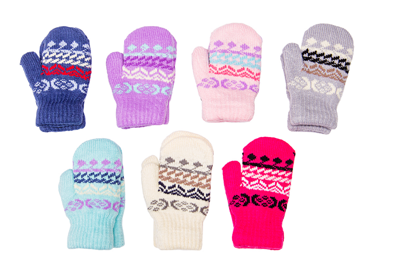 Варежки дет трикотажные (АРТ. M564-M)