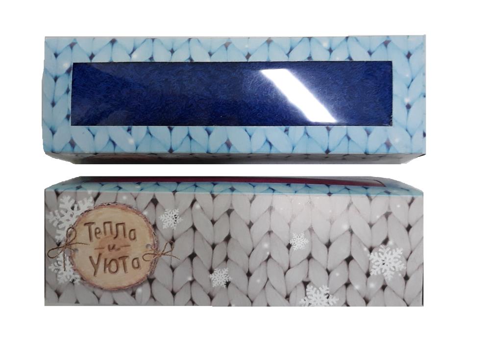 Комплект коробка Тепло 5,5*18*5,5, полотенце Терри 30*60 (АРТ. НК-2)